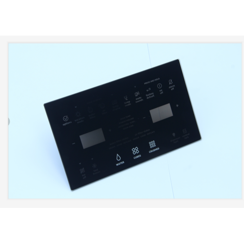 Placa de vidrio templado negro para puerta de horno microondas